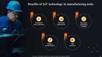 IoT Solutions In Manufacturing Industry Powerpoint Presentation Slides IoT CD Impactful Customizable