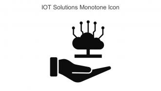IOT Solutions Monotone Icon In Powerpoint Pptx Png And Editable Eps Format