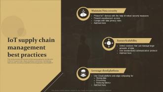 IoT Supply Chain Management Best Practices IoT Supply Chain Management IoT SS