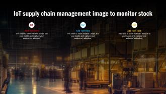 IoT Supply Chain Management Image To Monitor Stock