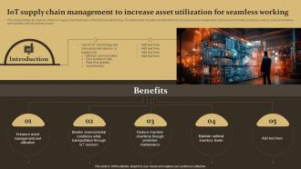 IoT Supply Chain Management To Increase Asset U IoT Supply Chain Management IoT SS