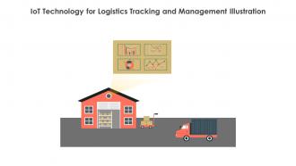 IoT Technology For Logistics Tracking And Management Illustration