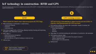 IoT Technology In Construction Rfid And Gps Revolutionizing The Construction Industry IoT SS