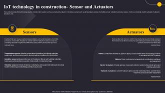 IoT Technology In Construction Sensor And Revolutionizing The Construction Industry IoT SS