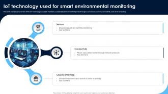 IoT Technology Used For Smart Monitoring Patients Health Through IoT Technology IoT SS V