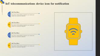 IoT Telecommunications Device Icon For Notification