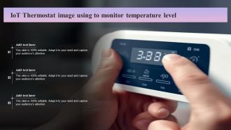 IOT Thermostat Image Using To Monitor Temperature Level