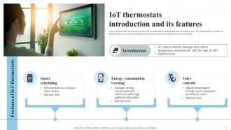 IoT Thermostats To Control HVAC System Powerpoint Presentation Slides IoT CD Pre-designed Professional