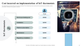 IoT Thermostats To Control HVAC System Powerpoint Presentation Slides IoT CD Pre-designed Colorful