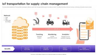 IOT Transportation For Supply Chain Management
