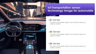 IOT Transportation Sensor Technology Image For Automobile
