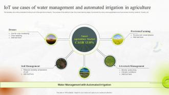 IoT Use Cases Of Water Management And Automated Irrigation In Agriculture