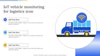 IOT Vehicle Monitoring For Logistics Icon