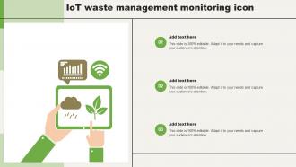 IoT Waste Management Monitoring Icon