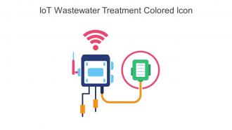 Iot Wastewater Treatment Colored Icon In Powerpoint Pptx Png And Editable Eps Format