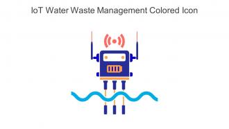 Iot Water Waste Management Colored Icon In Powerpoint Pptx Png And Editable Eps Format