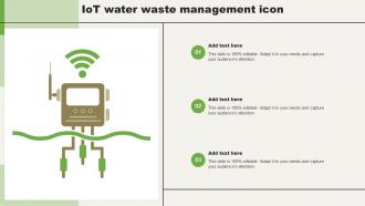 IoT Water Waste Management Icon