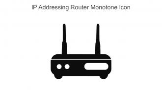 IP Addressing Router Monotone Icon In Powerpoint Pptx Png And Editable Eps Format