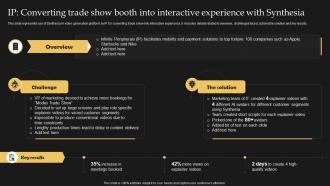 Ip Converting Trade Show Booth Into Interactive Experience Synthesia AI Text To Video AI SS V