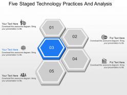 Ip five staged technology practices and analysis powerpoint template