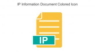 IP Information Document Colored Icon In Powerpoint Pptx Png And Editable Eps Format