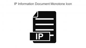 IP Information Document Monotone Icon In Powerpoint Pptx Png And Editable Eps Format