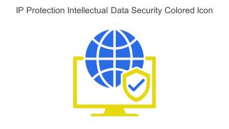 IP Protection Intellectual Data Security Colored Icon In Powerpoint Pptx Png And Editable Eps Format