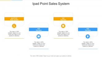 Ipad Point Sales System In Powerpoint And Google Slides Cpb