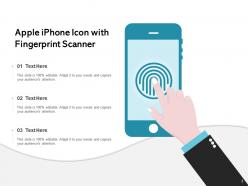 Iphone Icon Symbol Earphones Fingerprint Scanner Business Smartphone Individual