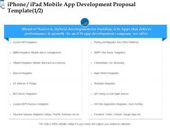 Iphone ipad mobile app development proposal template ppt powerpoint presentation maker