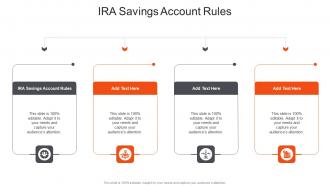 Ira Savings Account Rules In Powerpoint And Google Slides Cpb
