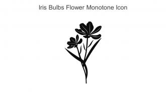 Iris Bulbs Flower Monotone Icon In Powerpoint Pptx Png And Editable Eps Format