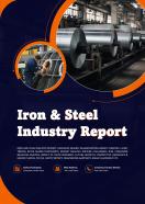 Iron And Steel Industry Report Pdf Word Document IR