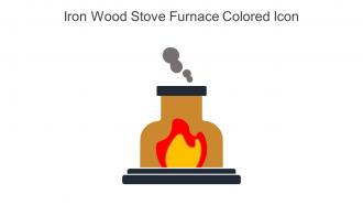 Iron Wood Stove Furnace Colored Icon In Powerpoint Pptx Png And Editable Eps Format