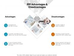 Irr advantages and disadvantages project ppt powerpoint presentation guidelines