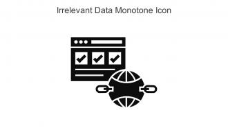Irrelevant Data Monotone Icon In Powerpoint Pptx Png And Editable Eps Format