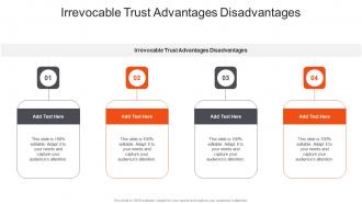 Irrevocable Trust Advantages Disadvantages In Powerpoint And Google Slides Cpb