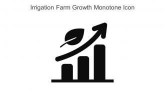 Irrigation Farm Growth Monotone Icon In Powerpoint Pptx Png And Editable Eps Format