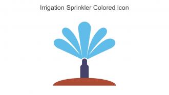 Irrigation Sprinkler Colored Icon In Powerpoint Pptx Png And Editable Eps Format