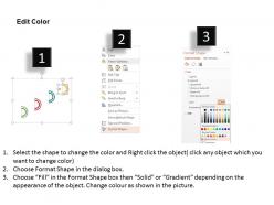 Is four staged sequential banners for data flat powerpoint design