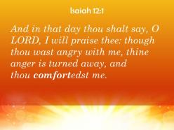 Isaiah 12 1 you have comforted me powerpoint church sermon