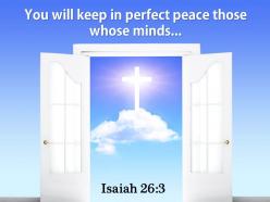 Isaiah 26 3 you will keep in perfect power powerpoint church sermon