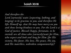Isaiah 30 18 blessed are all who wait powerpoint church sermon
