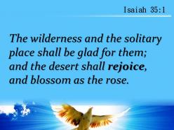 Isaiah 35 1 the wilderness will rejoice powerpoint church sermon