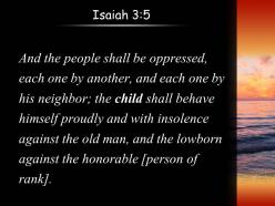 Isaiah 3 5 the young will rise up against powerpoint church sermon