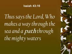 Isaiah 43 16 a path through the mighty waters powerpoint church sermon