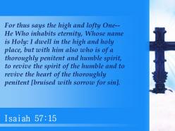 Isaiah 57 15 a high and holy place powerpoint church sermon