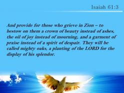 Isaiah 61 3 the lord for the display powerpoint church sermon