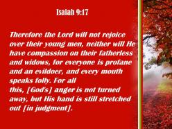 Isaiah 9 17 the lord will take no pleasure powerpoint church sermon