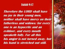 Isaiah 9 17 the lord will take no pleasure powerpoint church sermon